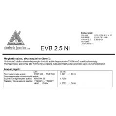 Elektróda bázikus EVB 2,5 NI 5.00 mm