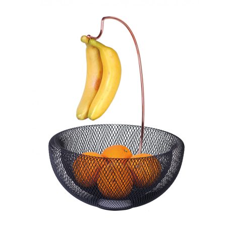 BH/6770 :: Gyümölcskosár és banántartó, fekete