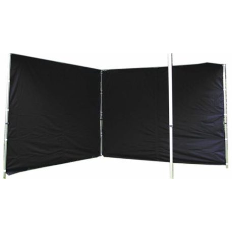 Két oldalfal PROFI kerti sátorhoz 3 x 3 m - fekete