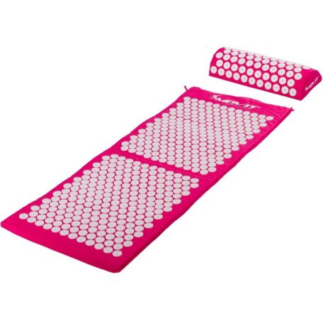 MOVIT Akupresszúrás matrac párnával 130 x 50 cm rózsaszín
