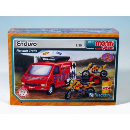 Teddies Építőkészlet Monti 49 Enduro Renault Trafic 1:35