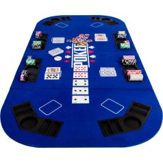 GamesPlanet® Kihajtható póker asztallap kék