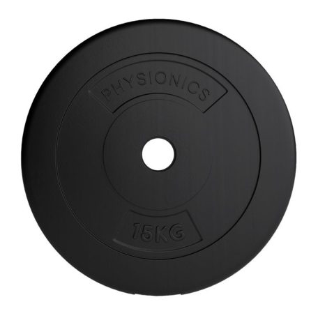 PHYSIONICS Súlytárcsa  2 x 15 kg 31 mm műanyag fekete