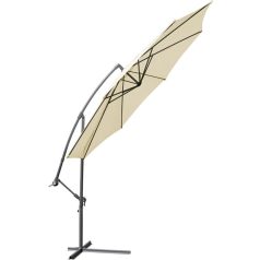   MIADOMODO Összecsukható napernyő fogantyúval 350 cm bézs