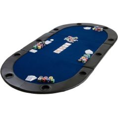 GamesPlanet® Kihajtható póker asztallap MDF Kék